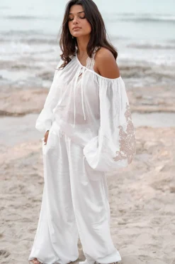 Chemisier Serena Cuenca Blanc