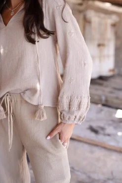 Chemisier Sonrisa Taupe