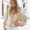 Chemisier Tassel Beige