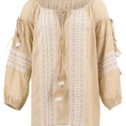 Chemisier Tassel Beige