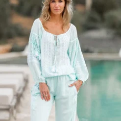 Chemisier Tassel Mint