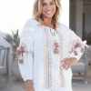 Chemisier Tassel Riqueza Blanc