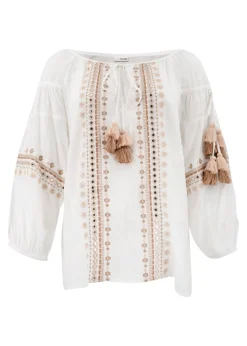 Chemisier Tassel Riqueza Blanc