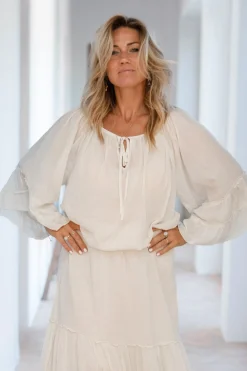 Chemisier Yira Boho Ecru