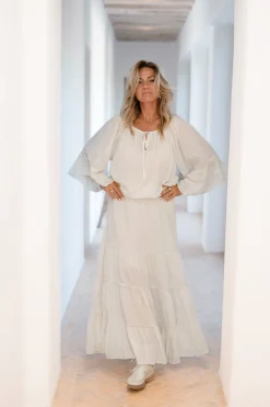 Chemisier Yira Boho Ecru