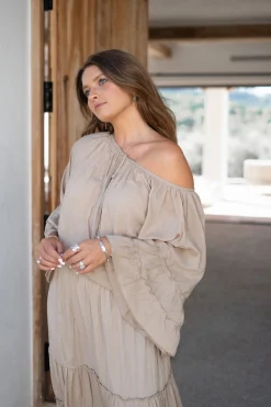 Chemisier Yira Boho Taupe