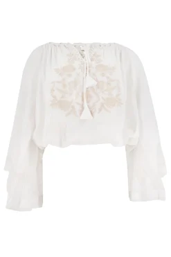 Chemisier Yira Bordado Blanc