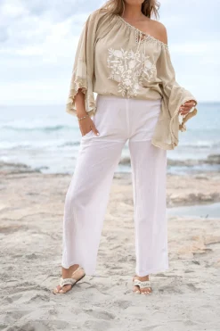 Chemisier Yira Bordado Sand