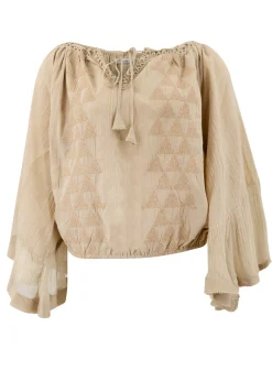 Chemisier Yira Cuadros Sand
