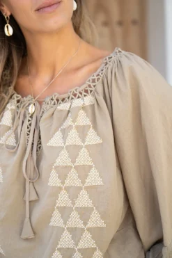 Chemisier Yira Cuadros Taupe