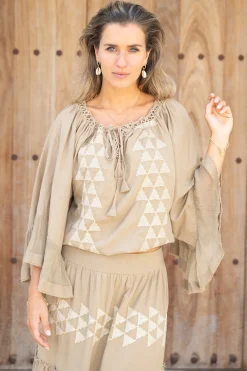 Chemisier Yira Cuadros Taupe