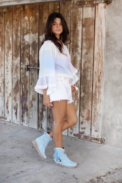 Chemisier Yira Ombre Bleu pâle