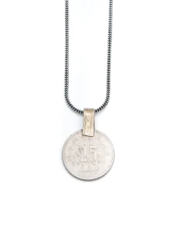 Collier de grosses pièces de monnaie - 80cm