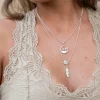 Collier de palmier en argent