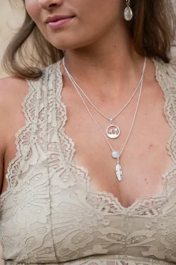 Collier de palmier en argent