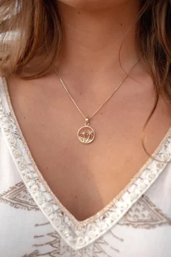 Collier de palmier en or