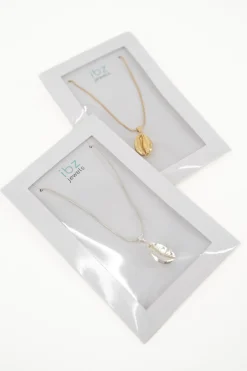 Collier en coquillage doré
