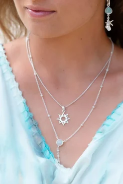 Collier soleil or