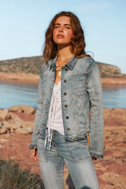 Denim Jacket - Ruffled