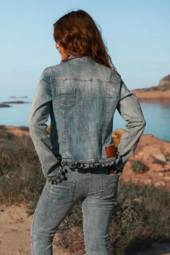 Denim Jacket - Ruffled
