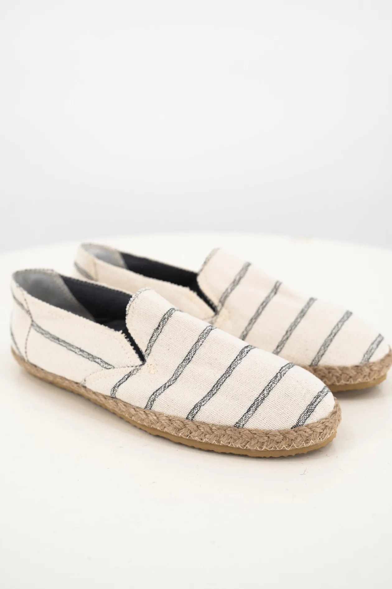 Espadrilles Hommes Andres Stripe Noir