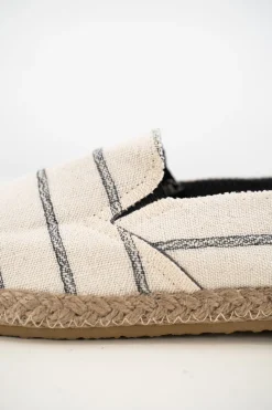 Espadrilles Hommes Andres Stripe Noir