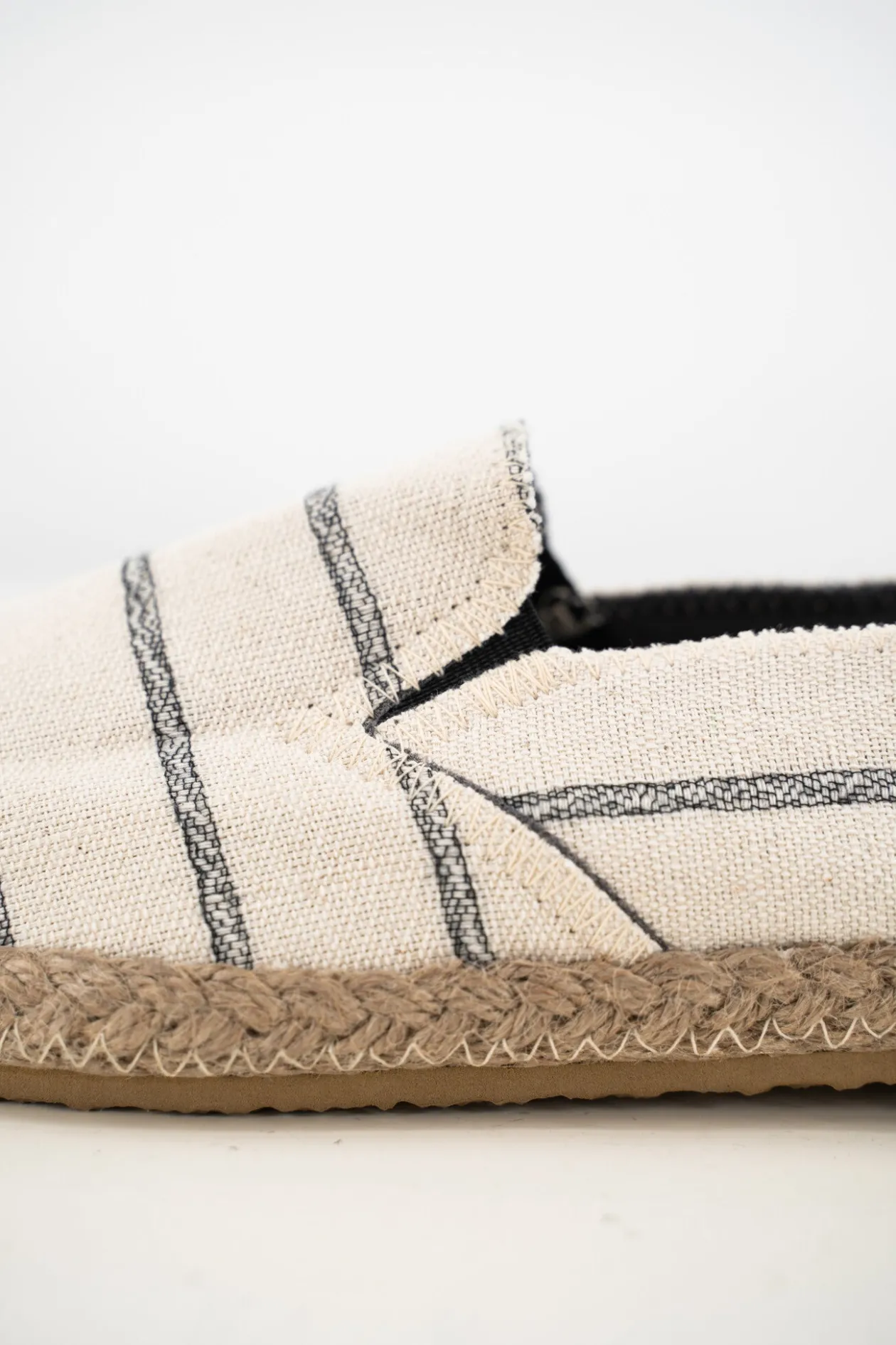 Espadrilles Hommes Andres Stripe Noir