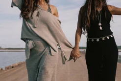 Felin Ajour Robe en maille noire