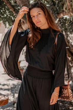 Flair Top Loua Noir