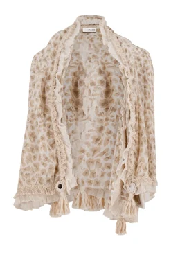 Foulard Ana Solana Léopard Naturel