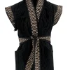 Gilet à franges Esthetica Noir