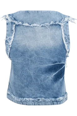 Gilet bleu Paquita