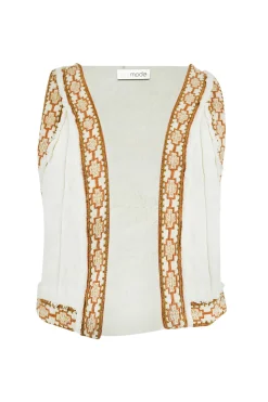 Gilet court Nomad Ecru