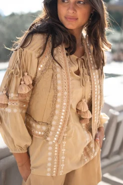 Gilet court Sierra Riqueza Light Taupe