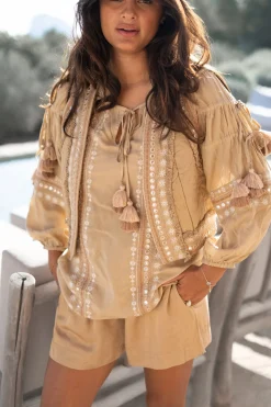 Gilet court Sierra Riqueza Light Taupe
