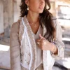 Gilet court Sonrisa Off White