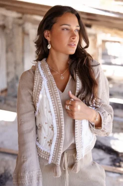 Gilet court Sonrisa Off White