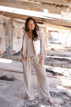 Gilet court Sonrisa Off White