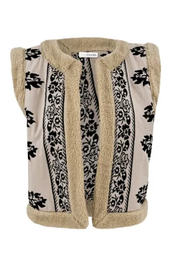 Gilet en fourrure Espanola Light Taupe