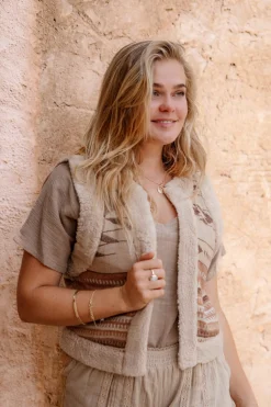 Gilet en fourrure Normad Natural