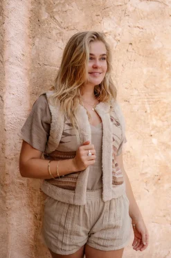 Gilet en fourrure Normad Natural