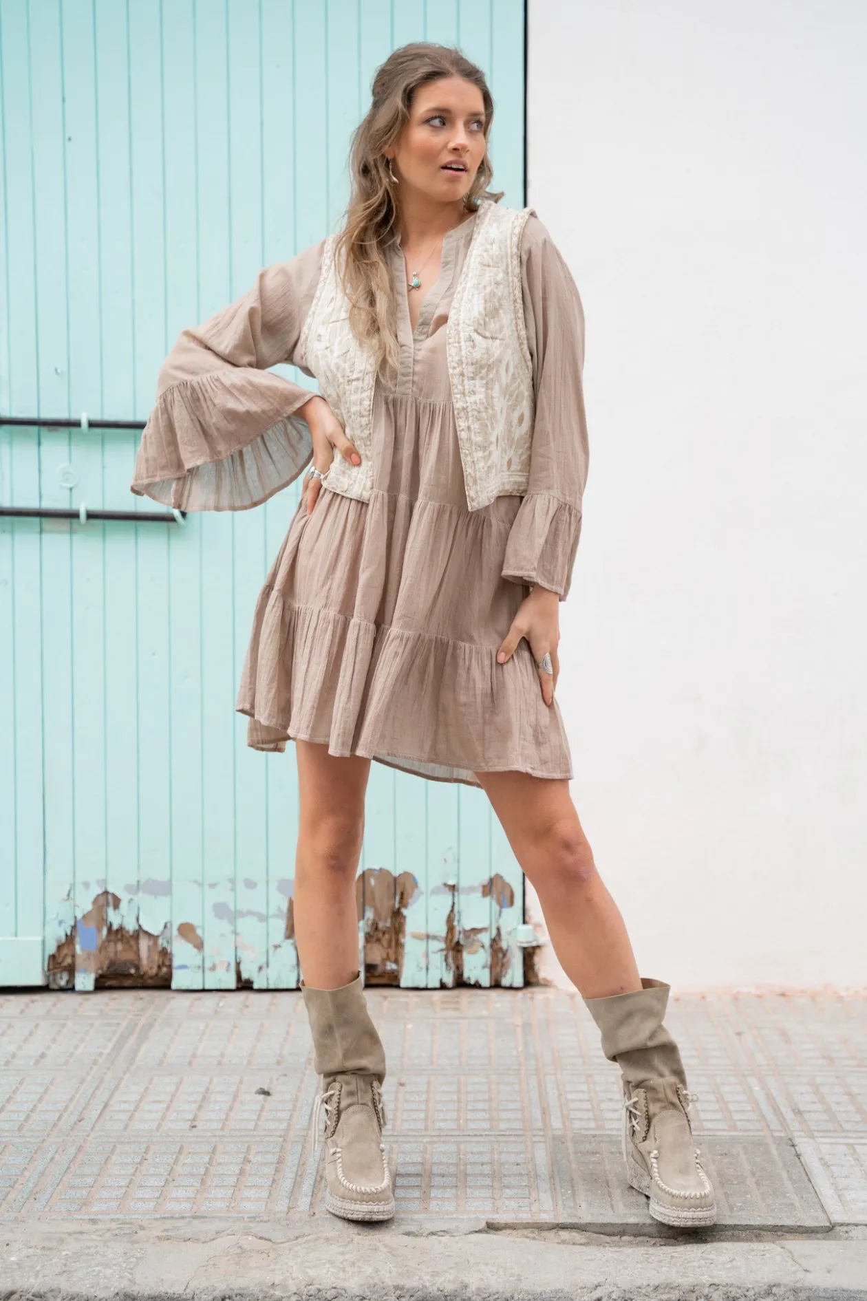 Gilet Sierra Desert Blanc cassé