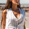 Gilet Sophia à rayures Rayures