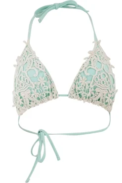 Haut de bikini Ibiza Ecru Turquoise