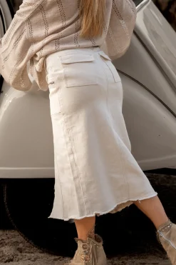 Jupe cargo Muse Beige clair