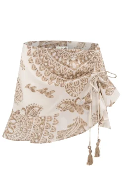 Jupe courte Adella Taupe