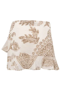 Jupe courte Adella Taupe