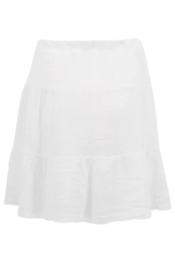 Jupe courte Lin White