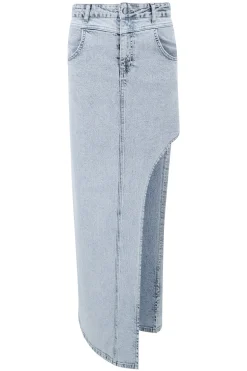 Jupe en jean Miley Bleu clair