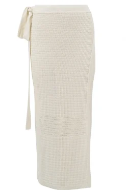 Jupe enveloppante Sif blanc cassé